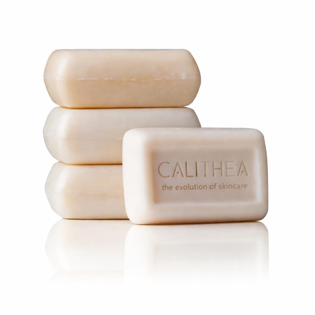Calithea 3-Pack Olive Oil Soap Bars with Shea Butter & Oatmeal for Sensitive …