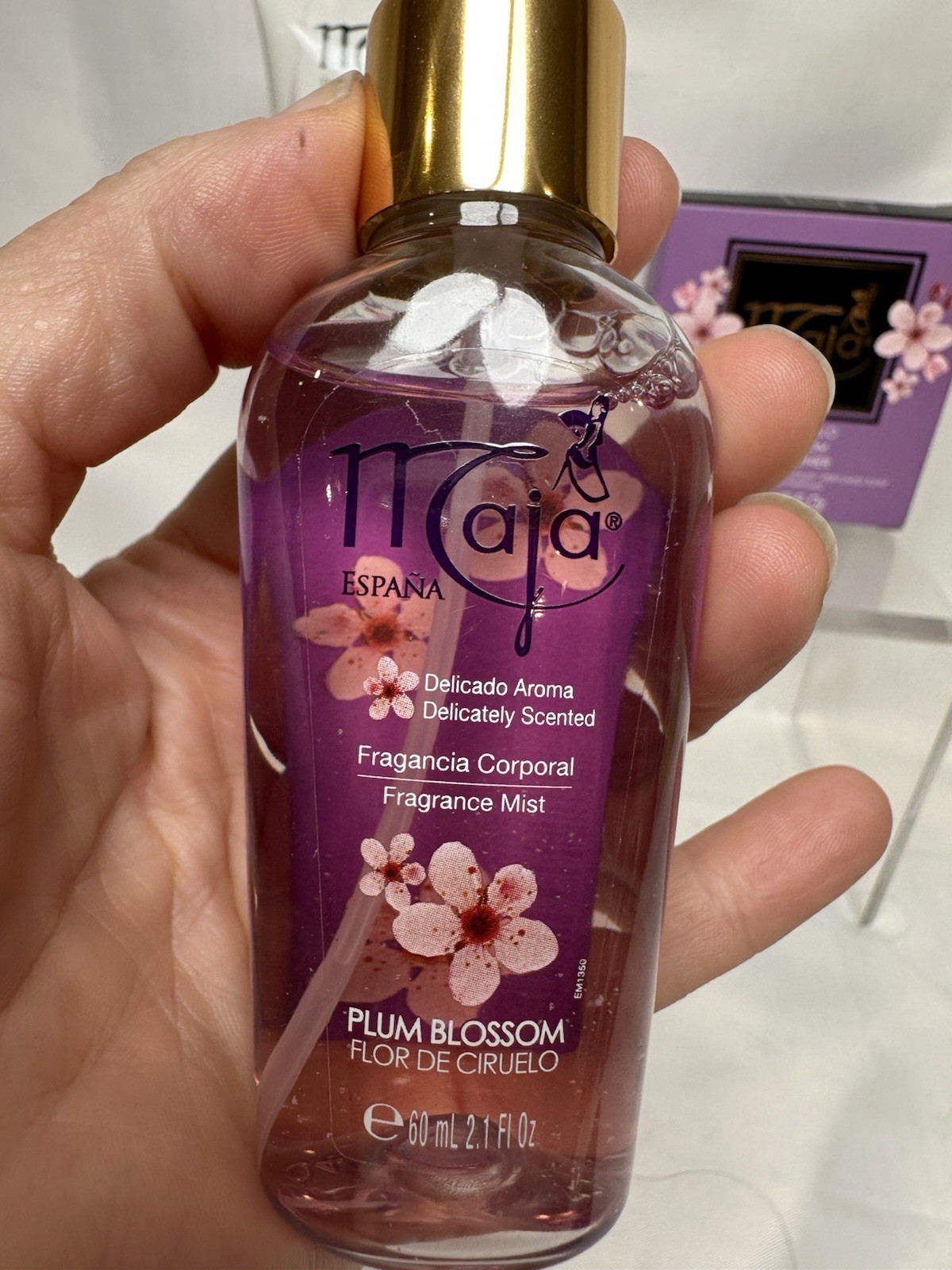 Maja Spain Plum Blossom Luxury Scented Soap Hand Cream Perfume Mist