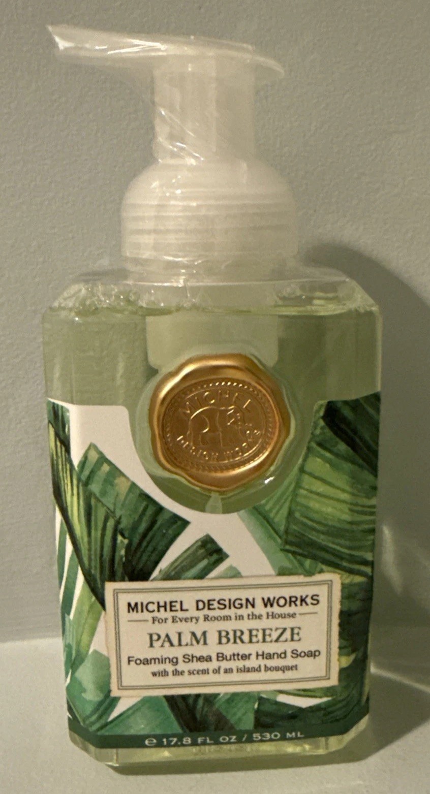 SHEA BUTTER FOAMING HAND SOAP Palm Breeze Michel Design Works 17.8 Oz