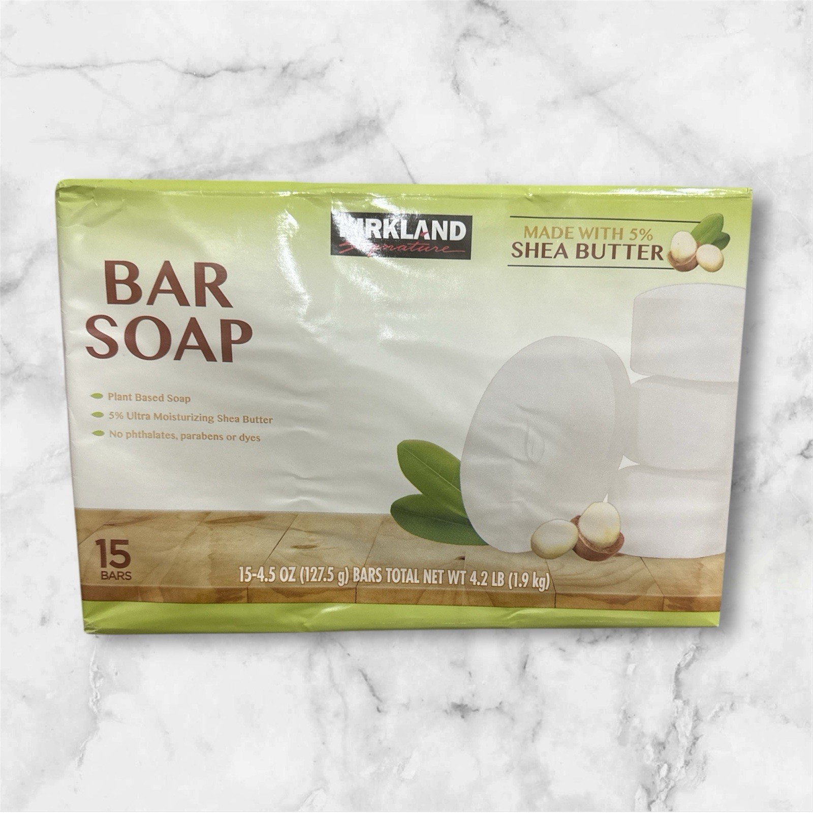 Kirkland Signature Bar Soap with Shea Butter 4.5 Ounce (15 Count)