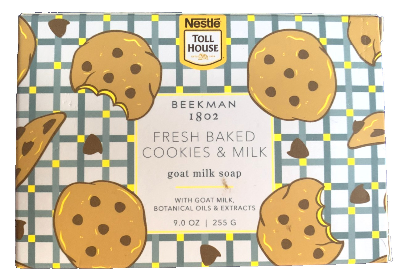 Beekman 1802 9oz Goat Milk Soap Fresh Baked Cookies & Peony Blush Lot of 2