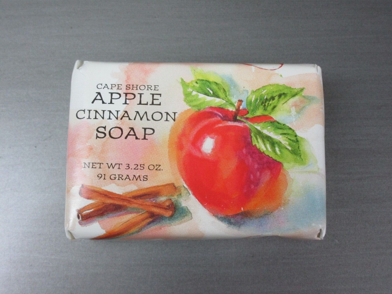 VINTAGE Cape Shore BAR SOAP 3.25 Oz Apple Cinnamon 1999 NOS Andrea Brooks USA