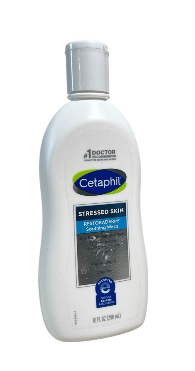 Cetaphil Restoraderm Stressed Skin Soothing Wash 10 fl oz / 296 mL Gentle Cleans