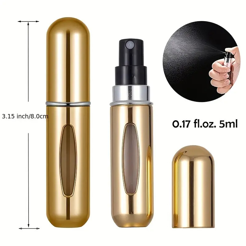 5ml Travel Purse Ready Refillable Perfume Spray Bottle Atomizer Pump Pocket Gift