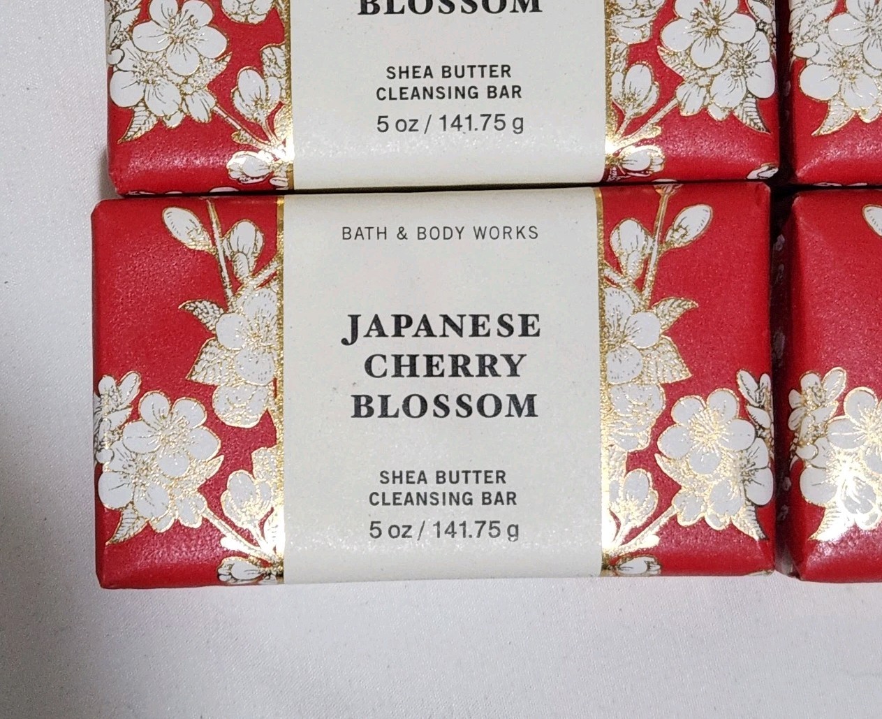Japanese Cherry Blossom Bath & Works Shea Cleansing Bar Soap NEW Lot Of 10 Bars