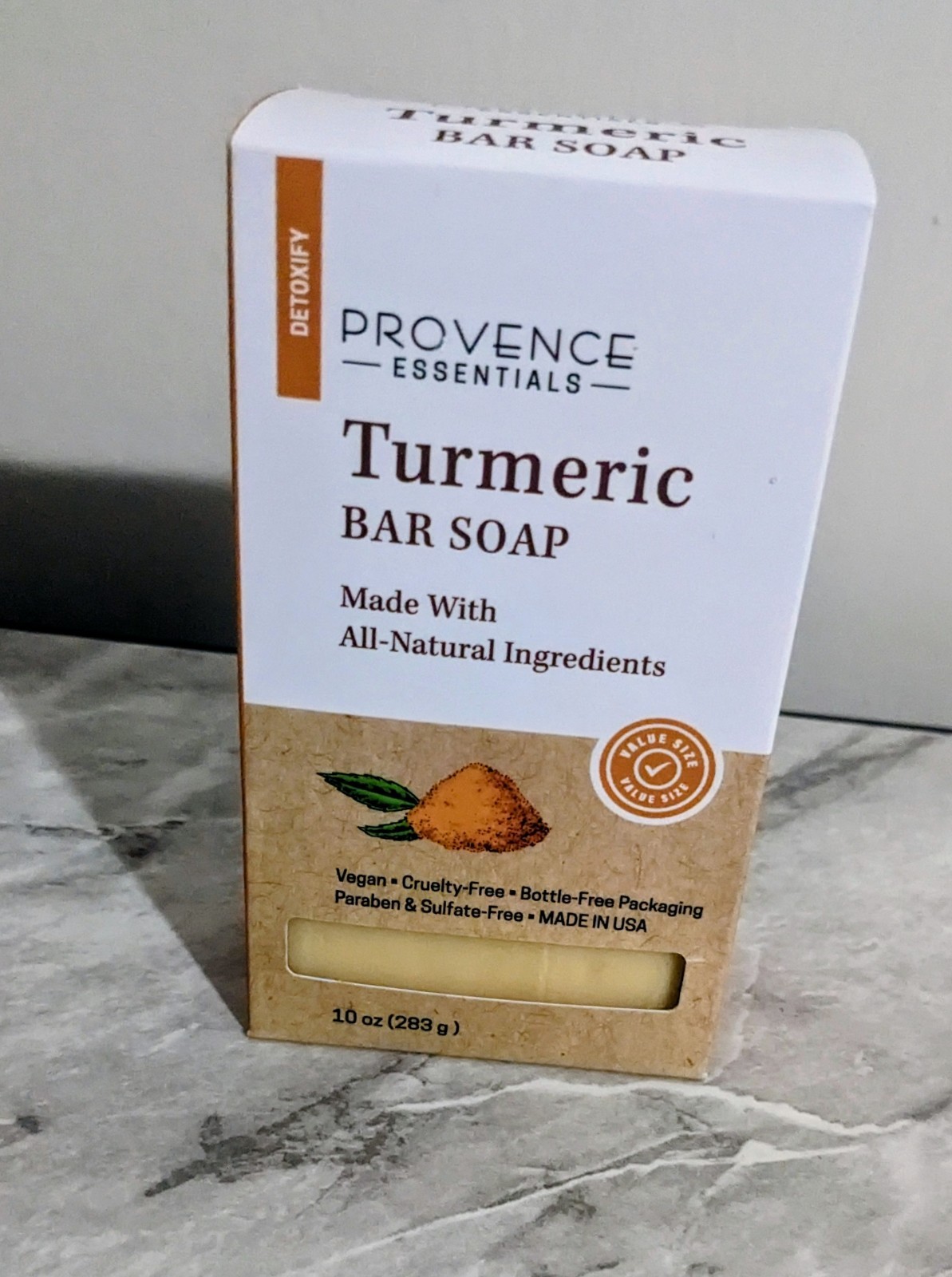 Provence Essentials Turmeric Bar Soap, Organic Olive Oil,All Natural Ingredients