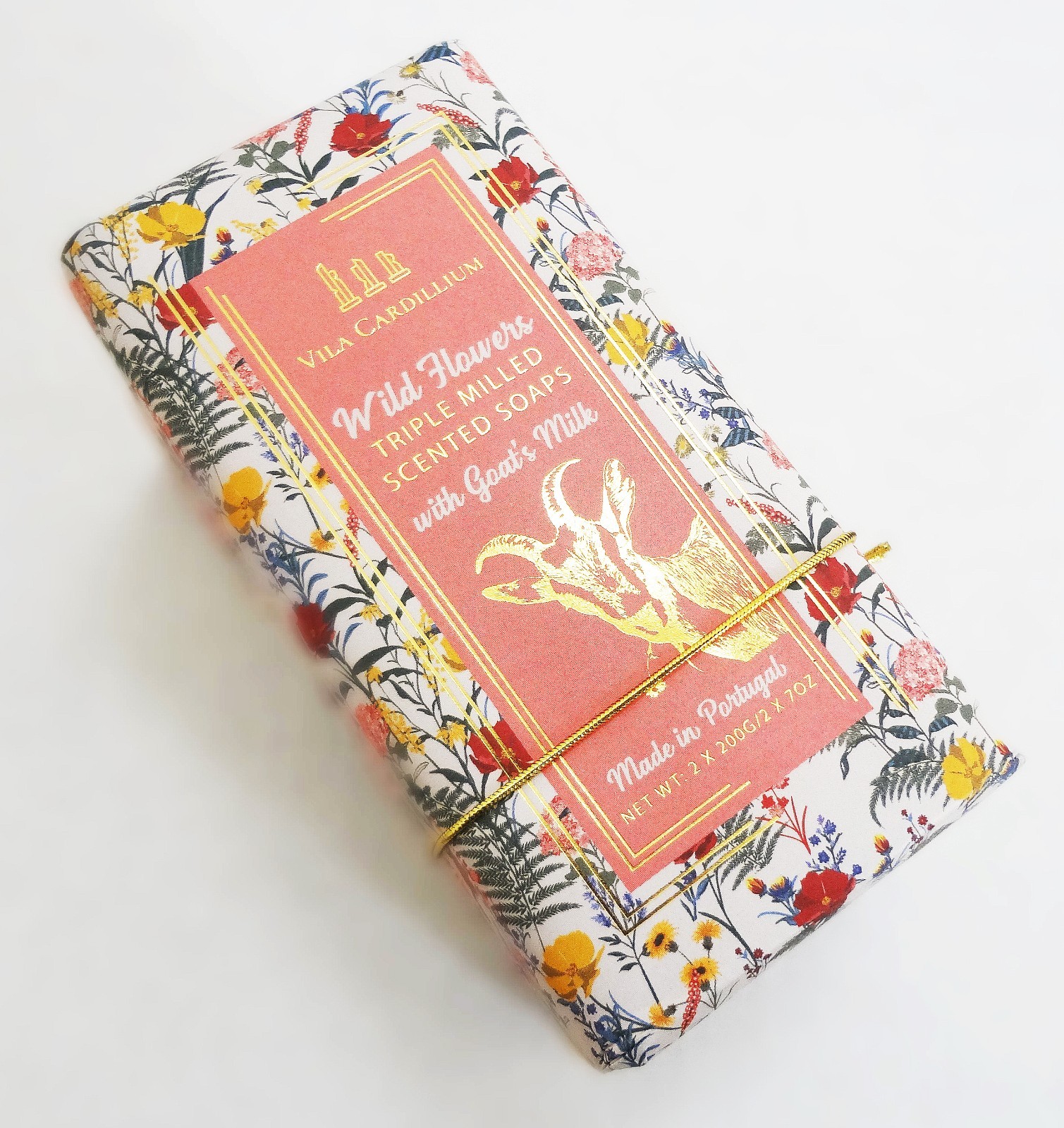 VILA CARDILLIUM Soap Wild Flowers w. Goat’s Milk 7 oz x 2 MADE IN PORTUGAL – New