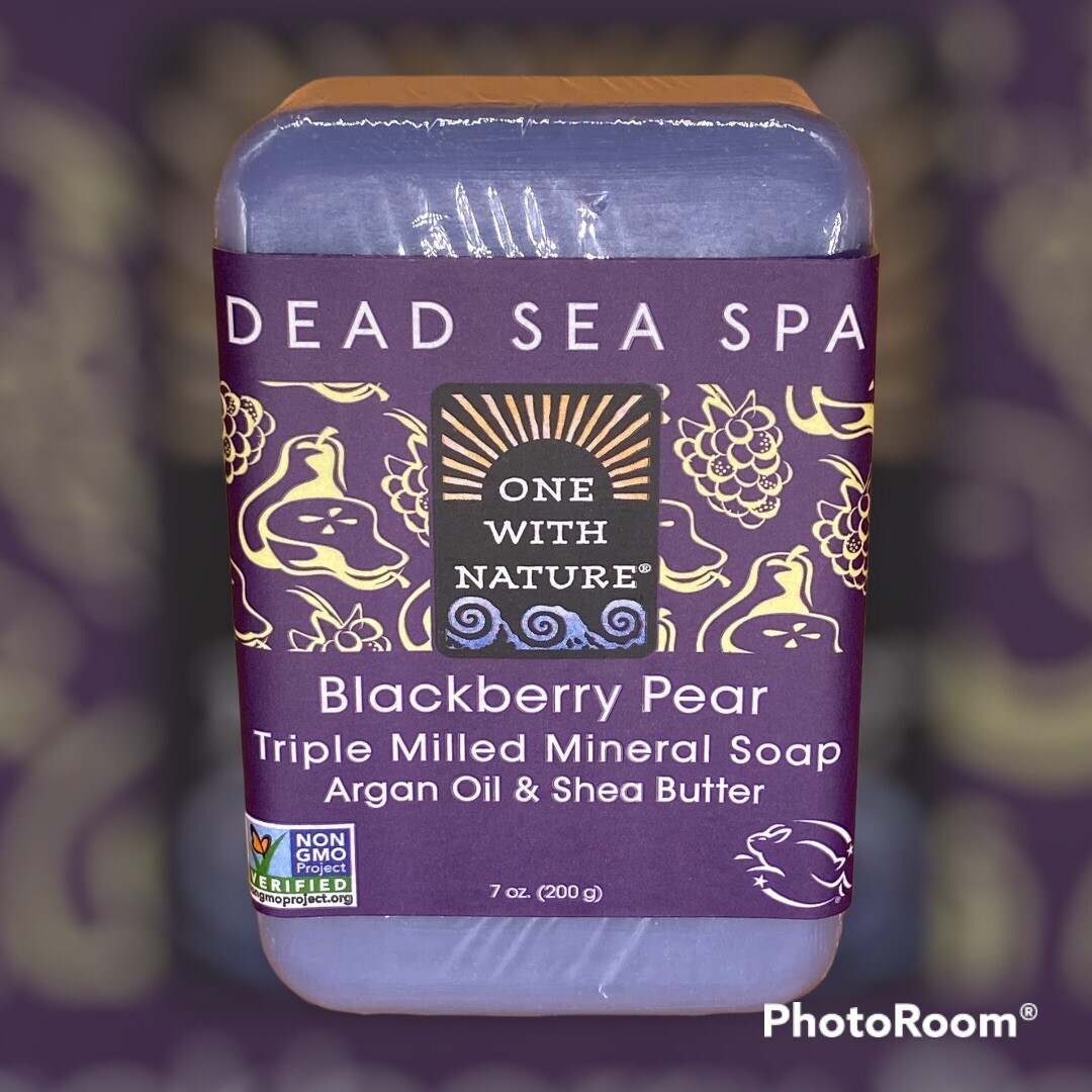 Blackberry Pear Soap with Dead Sea Minerals, Argan Oil & Shea Butter, 7 oz