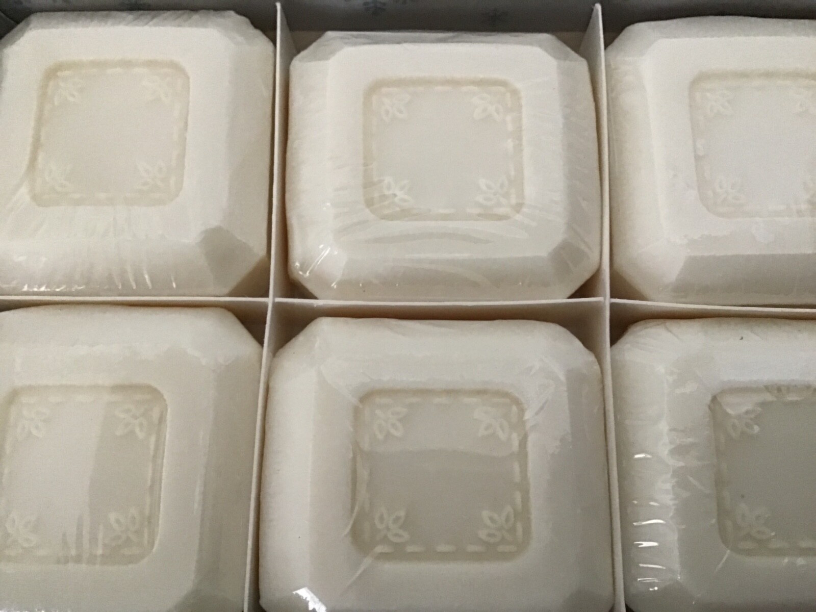Pottery Barn 6 1.8 Oz. Bars Sage & Olive Oil Soaps New In Box