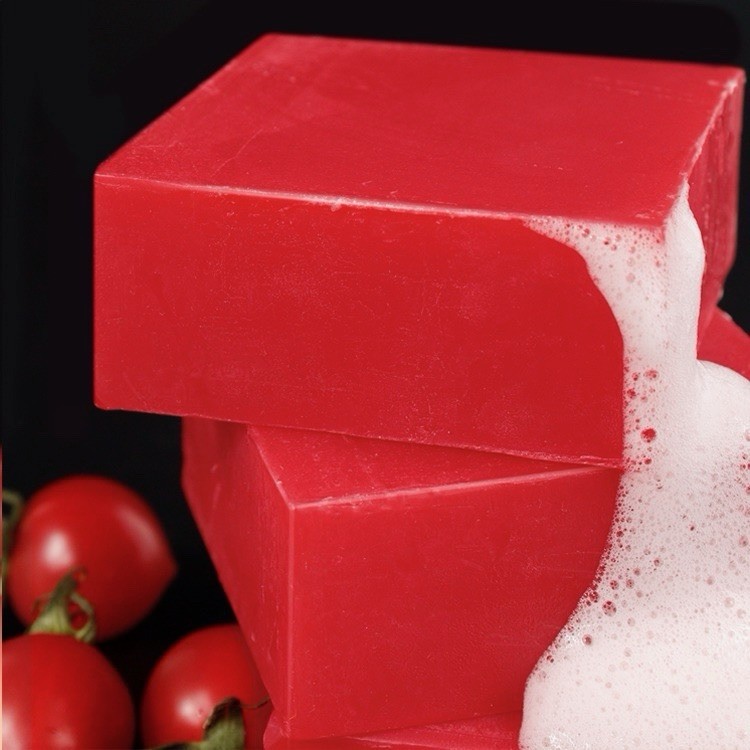 Rich Foam Herbal Tomato Soap 200g/7oz With Vegan & Vitamins A,B,C And E.