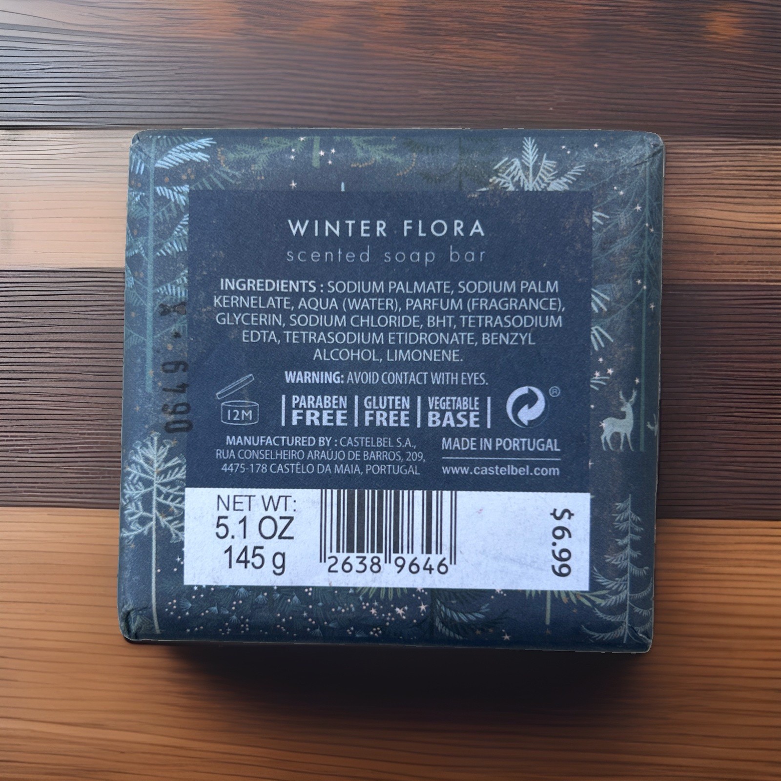 World Market exclusive Castelbel Luxe Seal Bar Soap winter flora New – wax seal