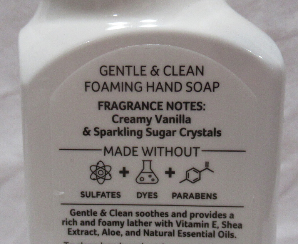 Bath & Body Works Foaming Hand Soap Lot of 2 GENTLE & CLEAN WARM VANILLA SUGAR