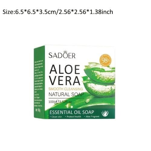 SADOER Aloe Vera Soap • Refreshing Botanical Cleanse • 100g Bar