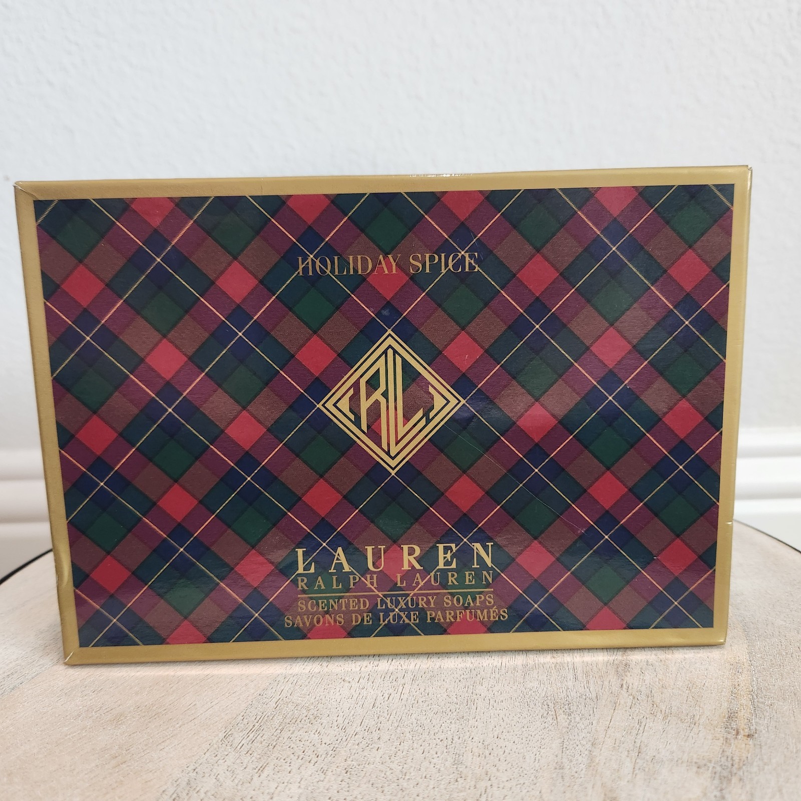 NEW In Gift Box Lauren Ralph Lauren SET OF 6 Holiday Spice Scented Luxury Soaps