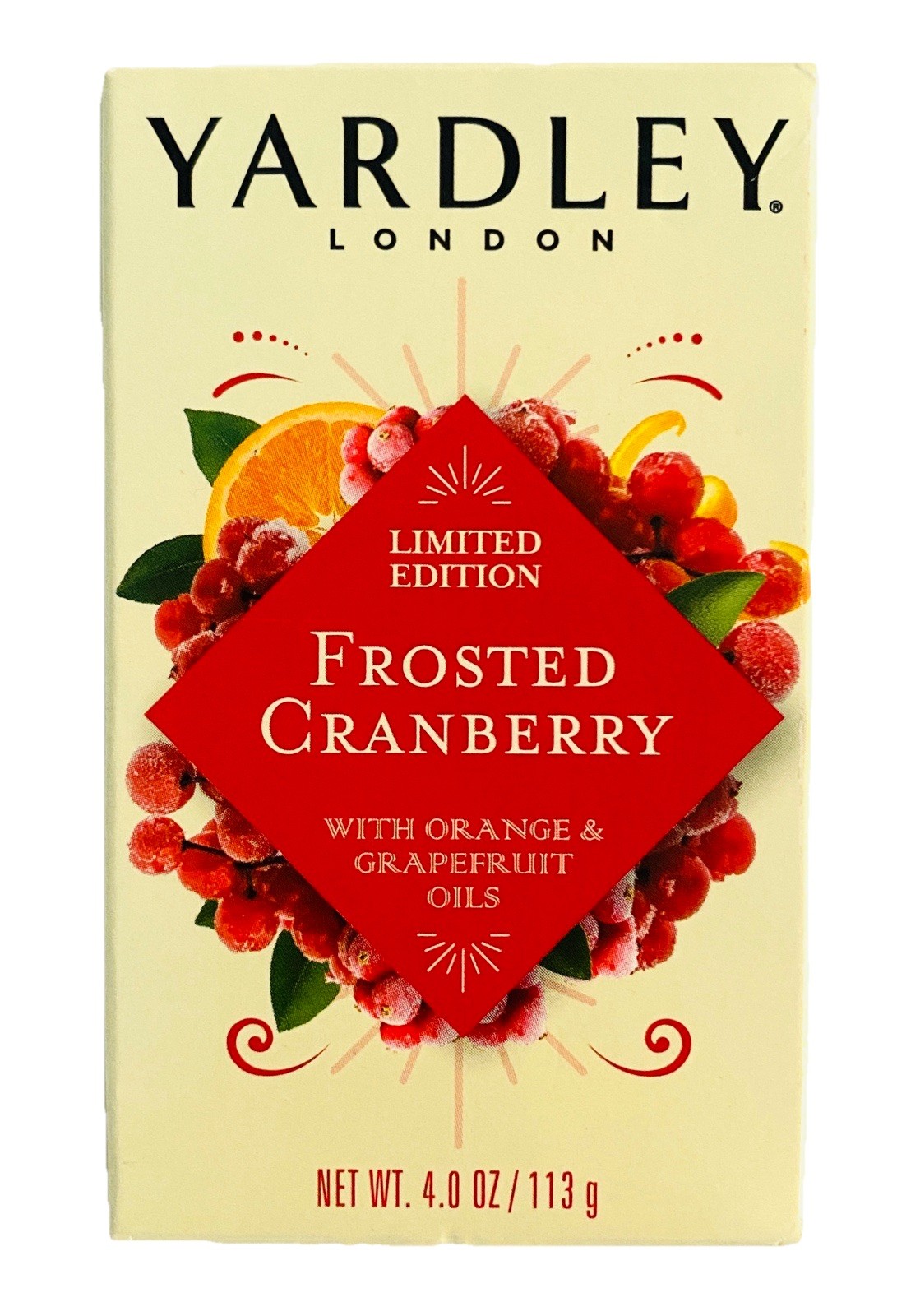 4 Yardley London Ltd Edition Soap Frosted Cranberry Spiced Chai Apple & Cinnamon