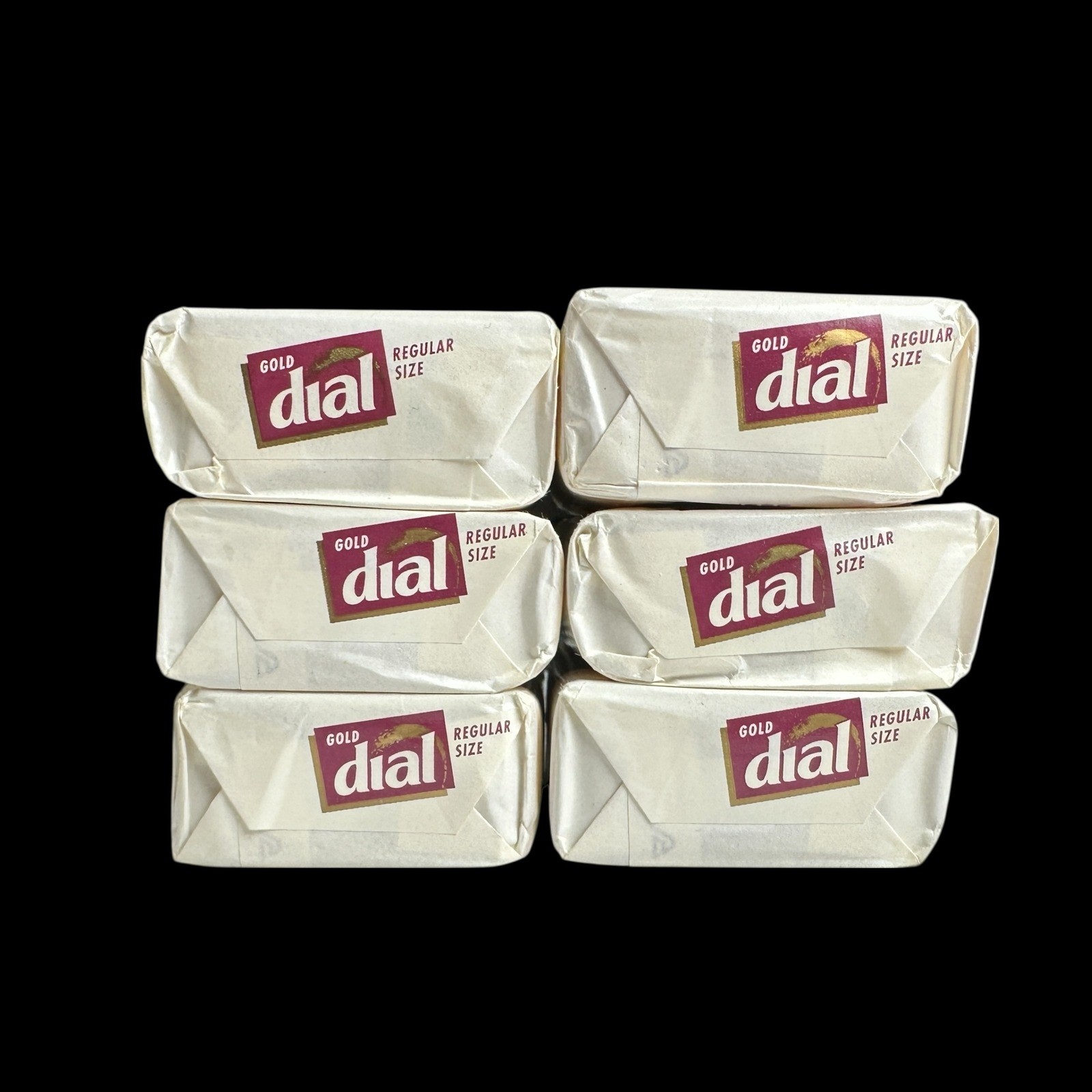 Vintage Dial Gold Antibacterial Deodorant Soap 3.5oz Bars Lot of 6 Made in USA