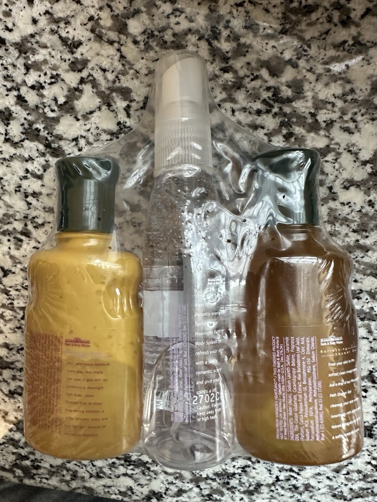 Vtg Bath & Body Works MOONLIGHT PATH Gift Set 4 Items With Bag SEALED