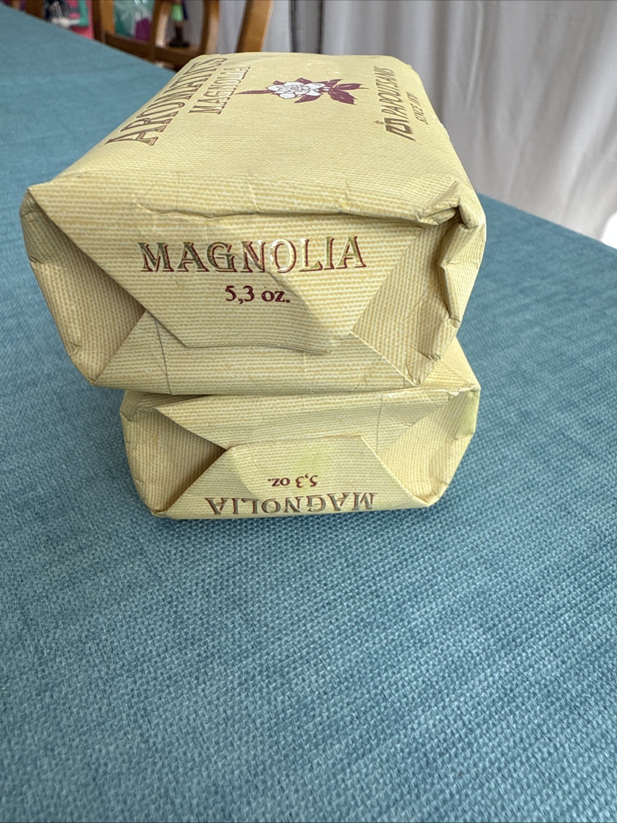 Papoutsanis Pure Greek Aromatics Magnolia Bar Soap 2 Pack, 5.3 oz