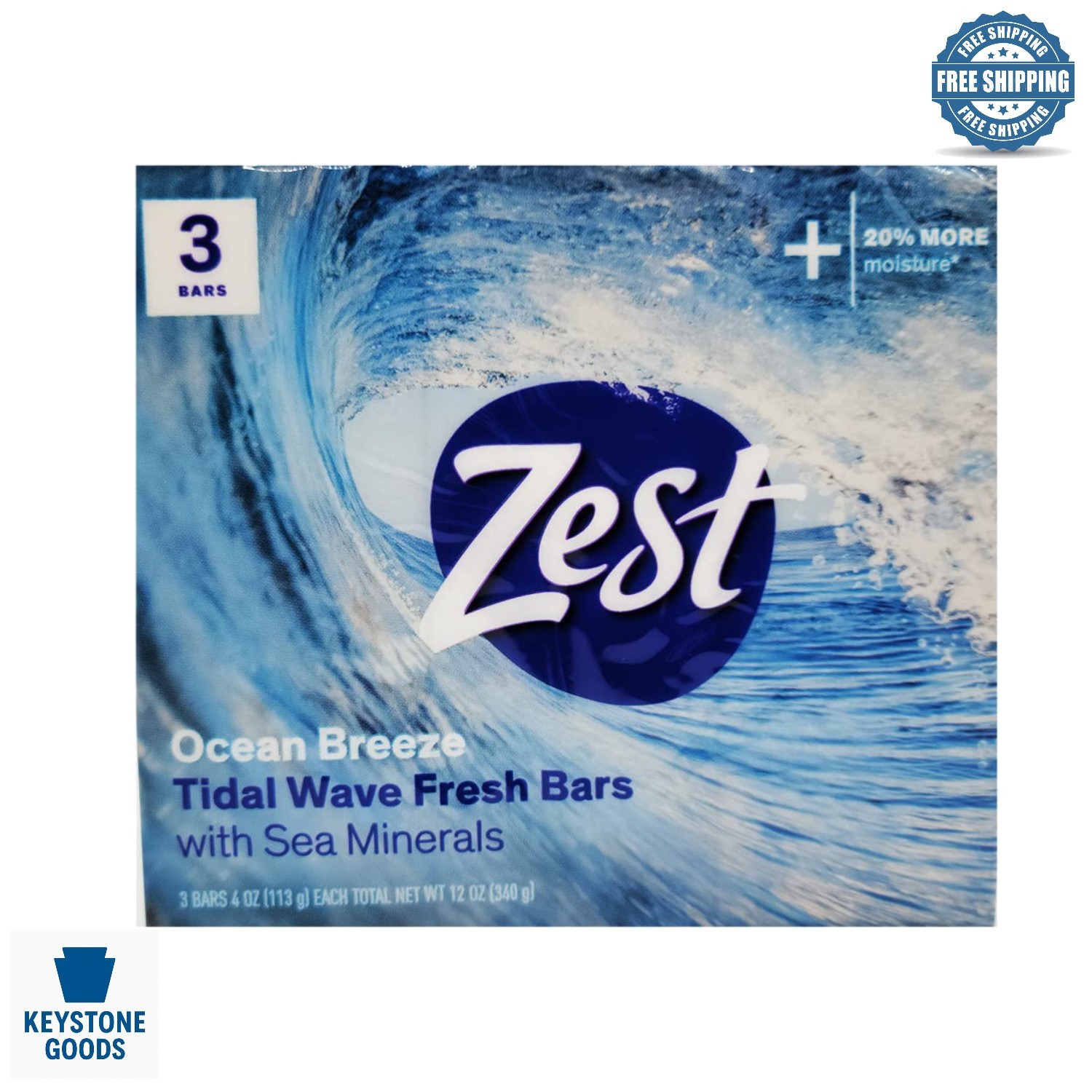 Ocean Breeze Organic Bar Soap Pack of 3 – Smoothening & Refreshing Scent
