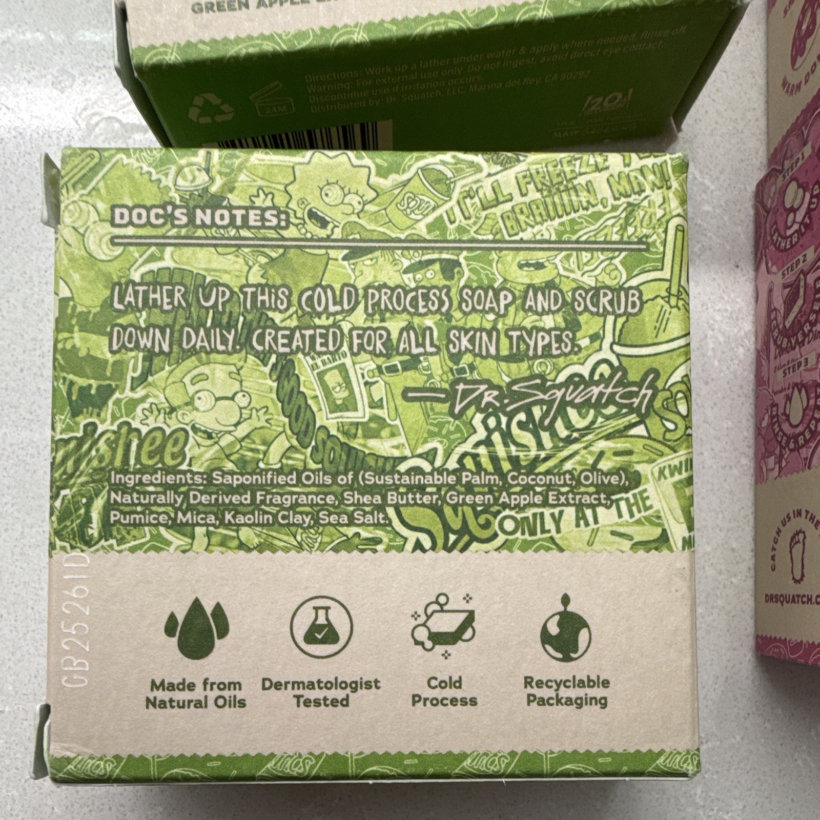 Limited Edition Dr Squatch Simpson soap. 2 D’oh-nut delirium 2 Squishee supreme