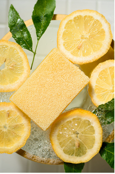 Dixie Belle Scrubby Soap Natural Soap Infused Scrubber – Lemon