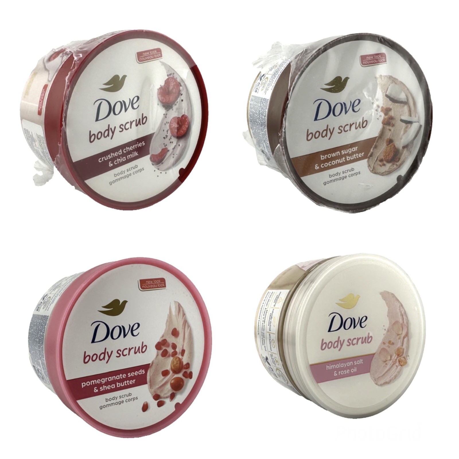 Dove Beauty Exfoliating Body Polish Scrub – Lot of 4, New