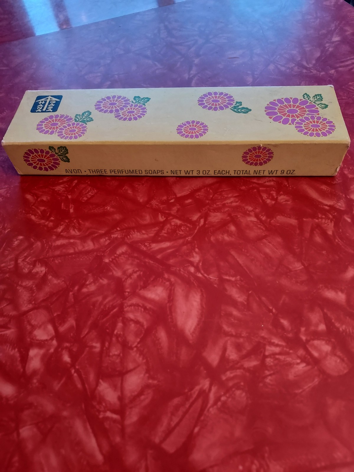 Vintage Avon Hana Gasa 3 Perfumed Soaps w/ Asian Logo – NOS – NEW & UNUSED