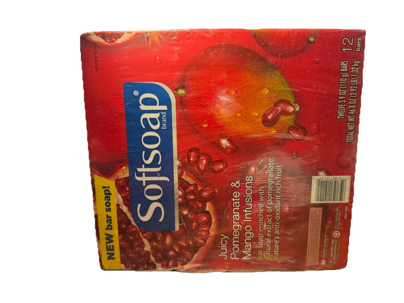 Softsoap Juicy Pomegranate & Mango Infusions Bars 12 Pack Shelf Ware See Pics