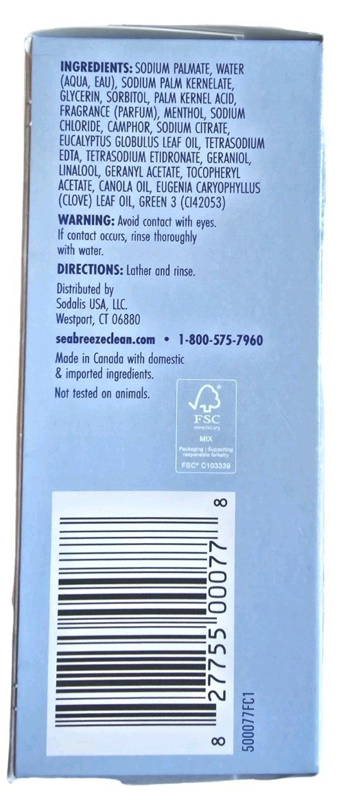 4 SEA BREEZE Classic Clean SeaBreeze Clean Toning Clarifying Moisture Bar 6.5 oz
