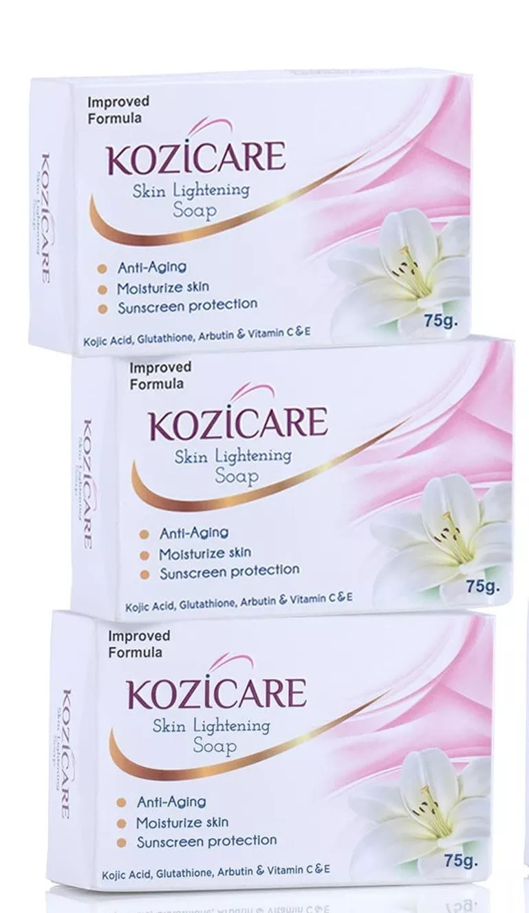 3 x Kozicare Skin Brightening Soap – 75gm Each | Sun Screen Protection