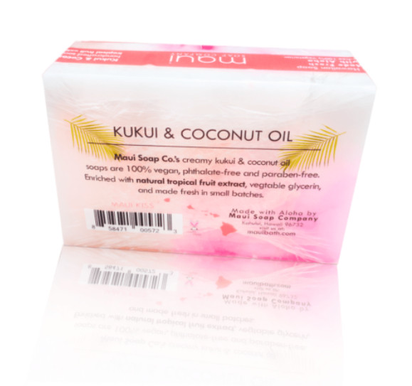 Maui Soap Co Maui Kiss Bar Soap w/ Kukui & Coconut Oil