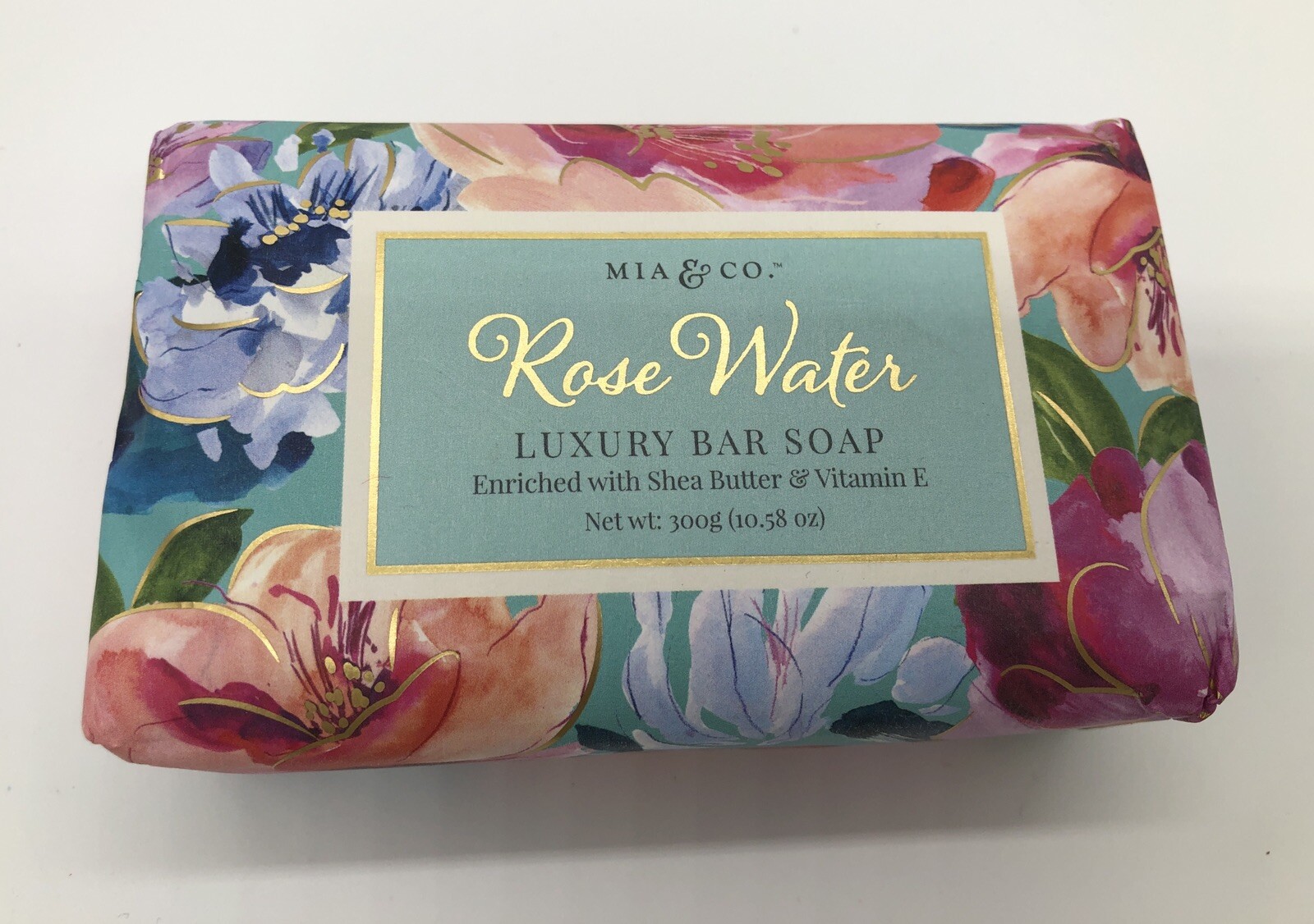 Mia & Co. ROSE WATER Luxury Body Bar Soap Shea Butter Vitamin E 10.58 oz. 300g