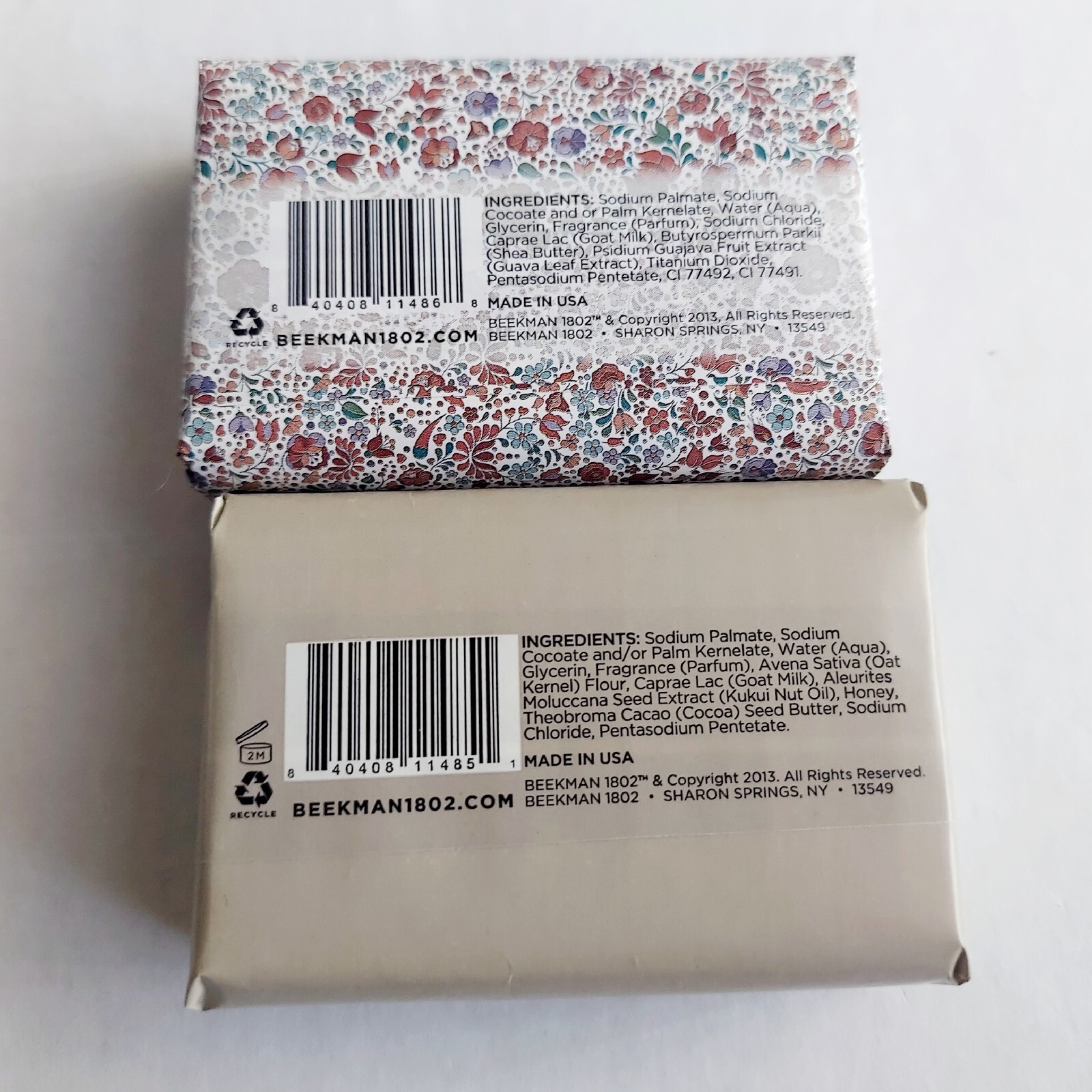 Beekman 1802 Honeyed Grapefruit and Honey Oat Scrub Goat Milk Soap Bars 3.5 oz