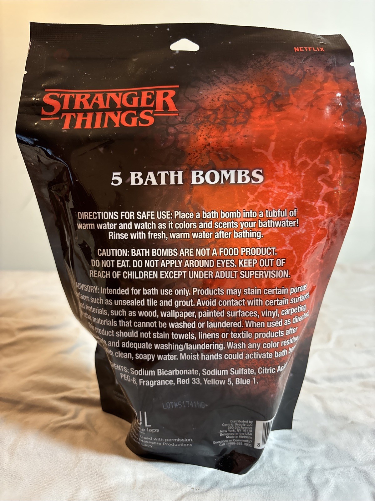 Stranger Things Molded Bath Bombs – 10.6oz/5ct Vanilla Pumpkin Scent SOLD!!!