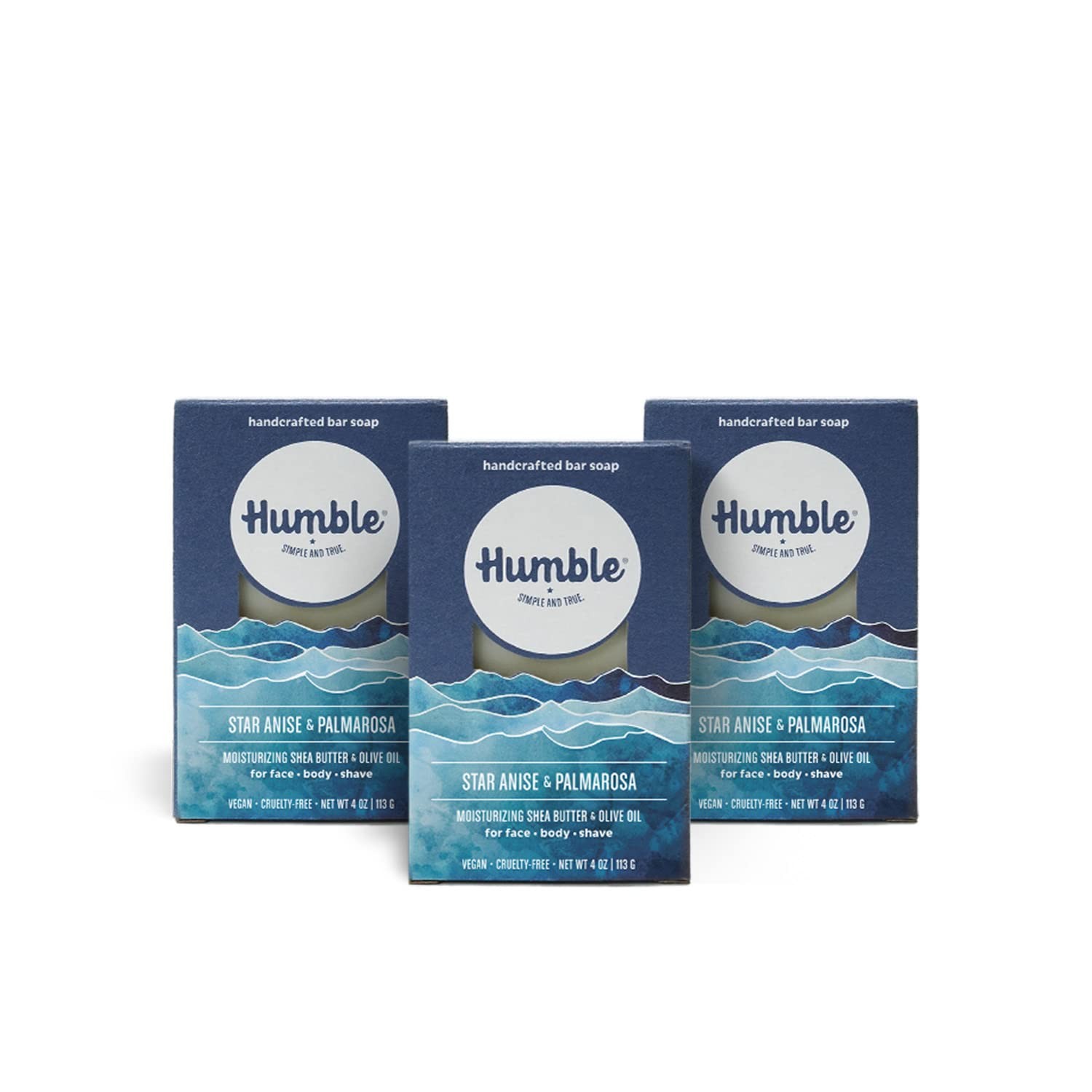 Humble Brands Star Anise Palmarosa Cold Process Artisan Soap Vegan Organic 3 …
