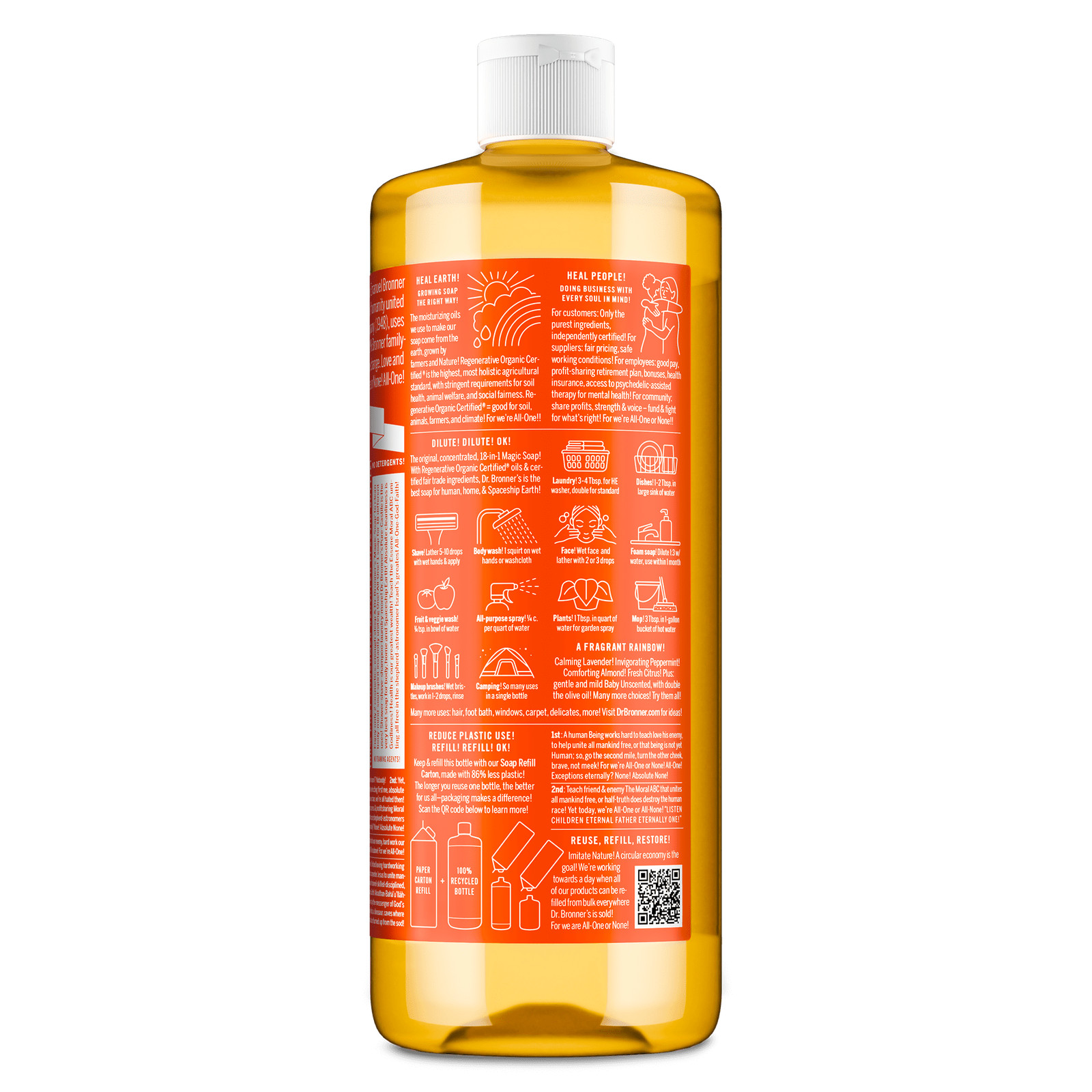 Dr. Bronner’s Magic Soap – Tea Tree – Pure-Castile Liquid Soap – 32 oz