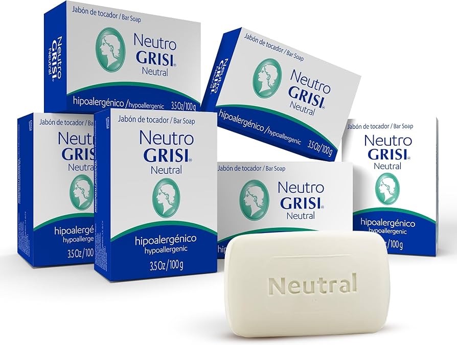 6pk – Neutral Soap – Hypoallergenic – Jabon Neutro – Grisi