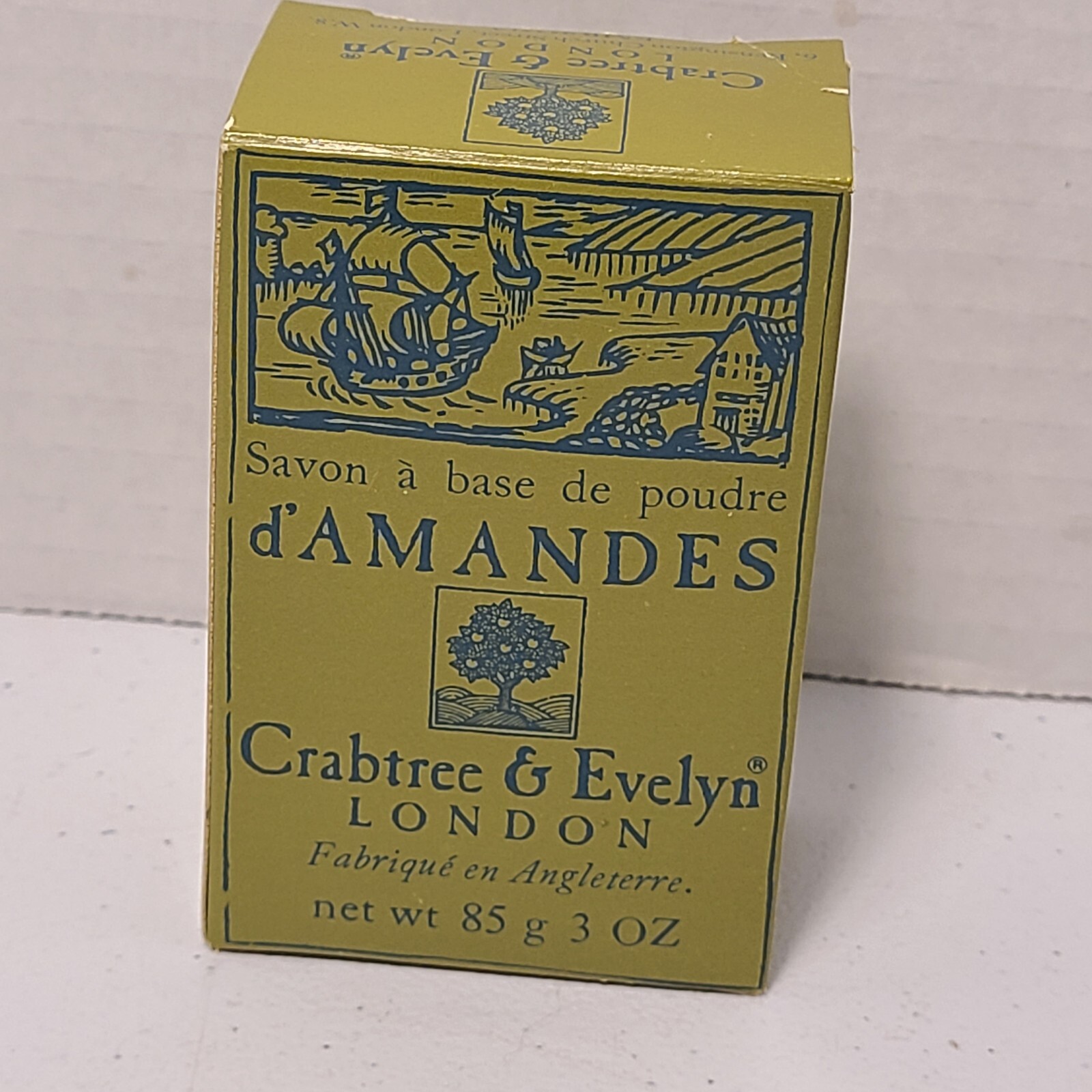Crabtree & Evelyn Almond Meal English Country Soap 3oz 85g Vintage