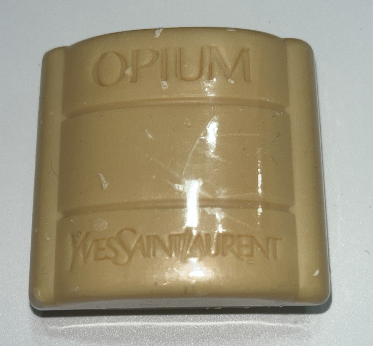 VTG Yves Saint Laurent Opium Perfumed Bath Soap ~ Travel Size + Makeup Case