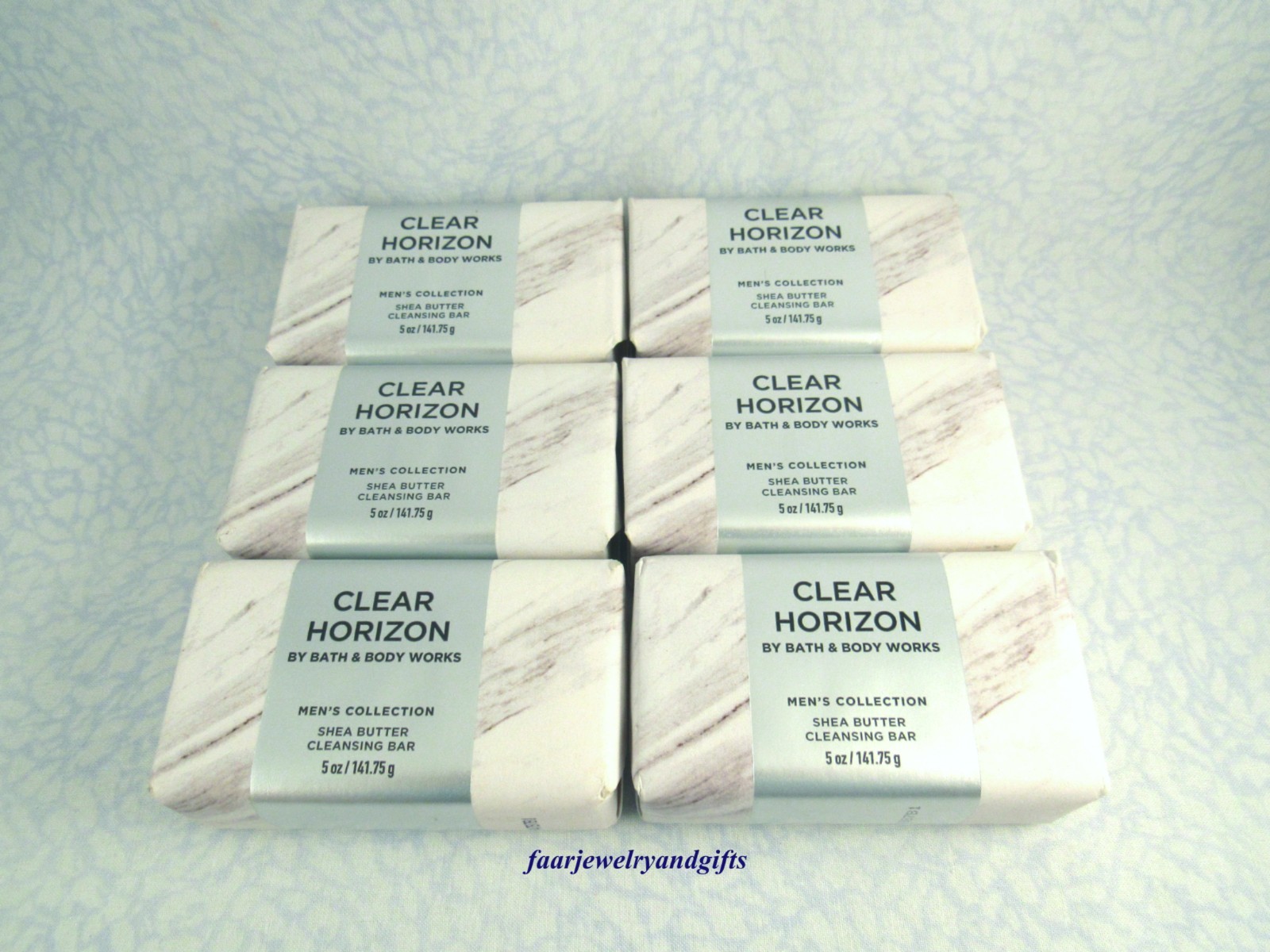 Bath & Body Works CLEAR HORIZON Shea Butter Cleansing Bar X 6 – FS 5 oz – NEW