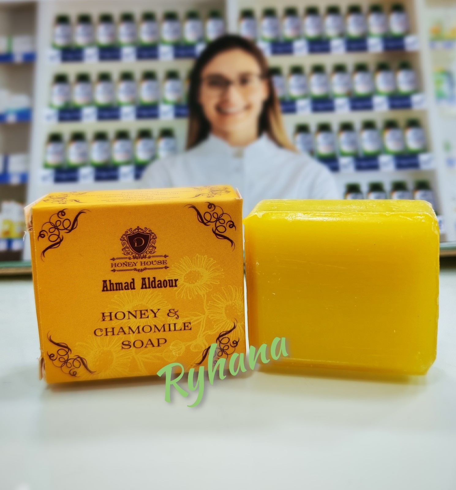 Honey & Chamomile Soap Natural Moisturizing Gentle Skin Car Bar Soap 2 Pcs