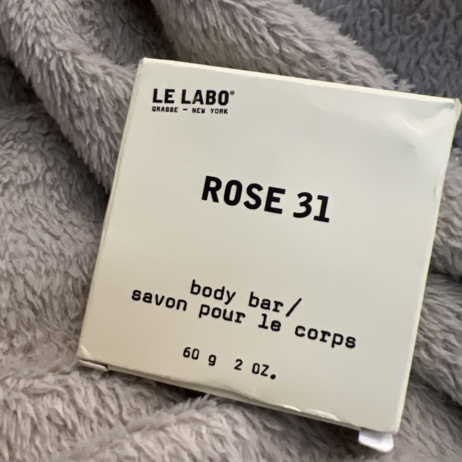 Le Labo Rose 31 Soap Boxed 2 oz / 60g Body Bar (1) Savon Pour Le Corps Fairmont