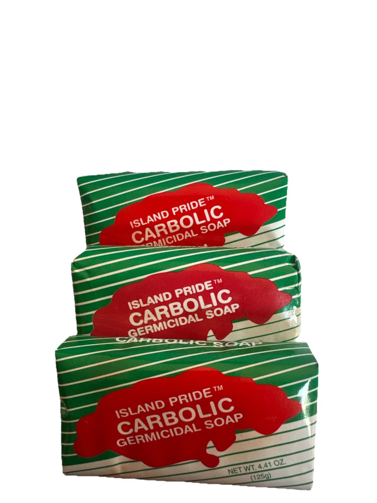 Island Pride Carbolic Germicidal Bar Soap, 4.41 oz (Pack of 3)