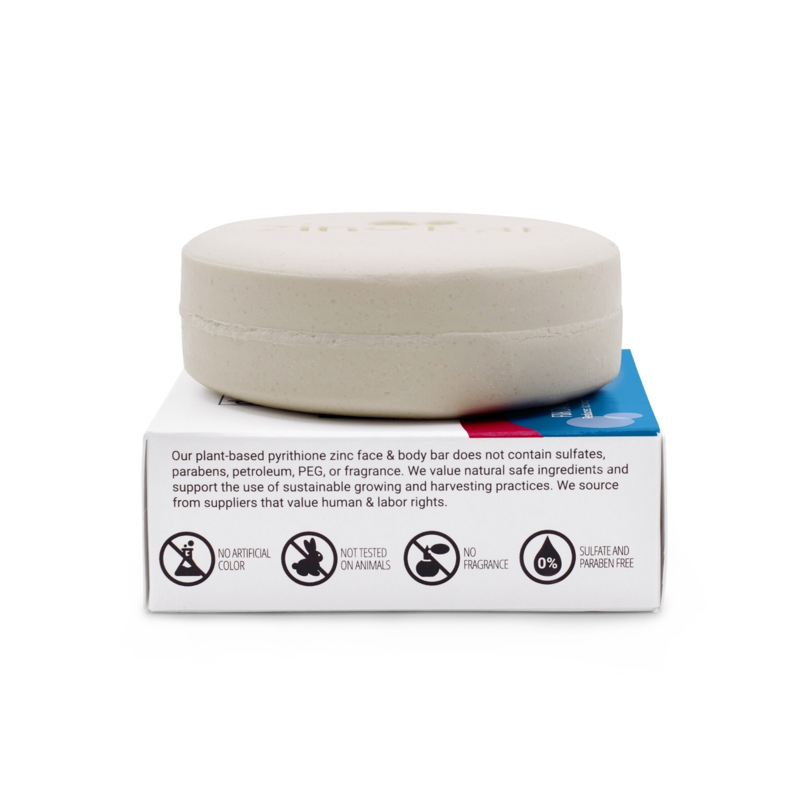 2% Pyrithione Zinc Face & Body Bar (non-soap) – Unscented – 4 oz