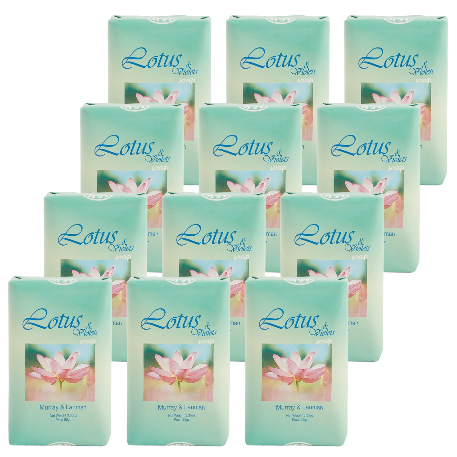 12 Pack – L&K Murray & Lanman Florida Water , Lotus and Violet Soap