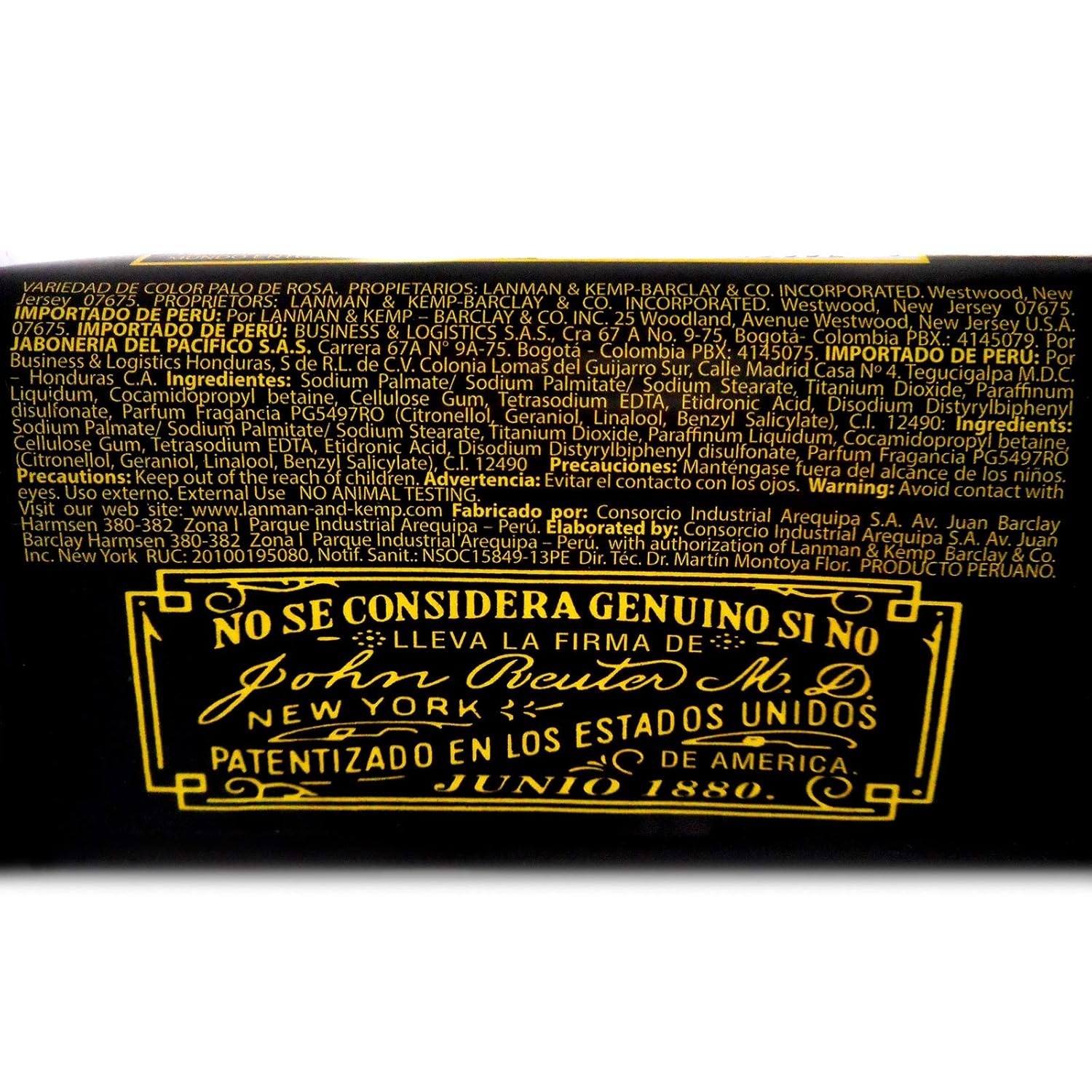Murray & Lanman Reuter Bar Soap 3.35 Oz/95 gram (Jabon de Reuter) (2-PACK)