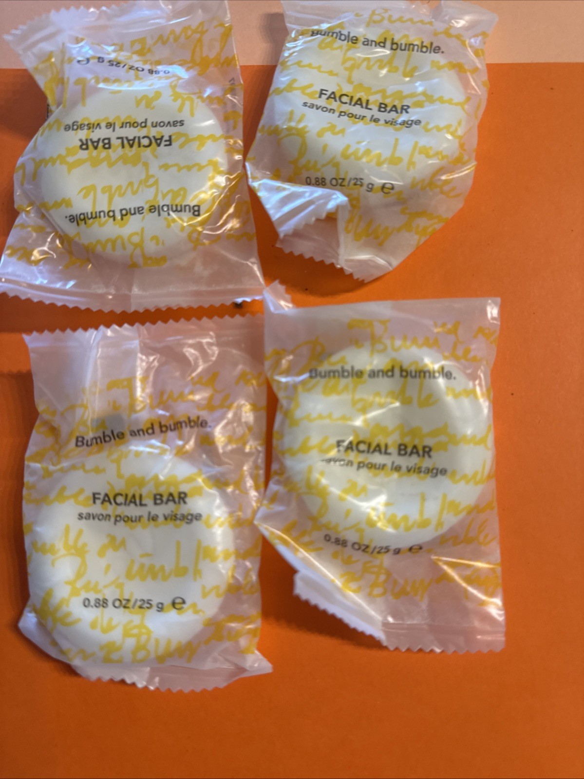 Bumble and Bumble Lot 4 travel hotel size facial bar soap 0.88 oz.