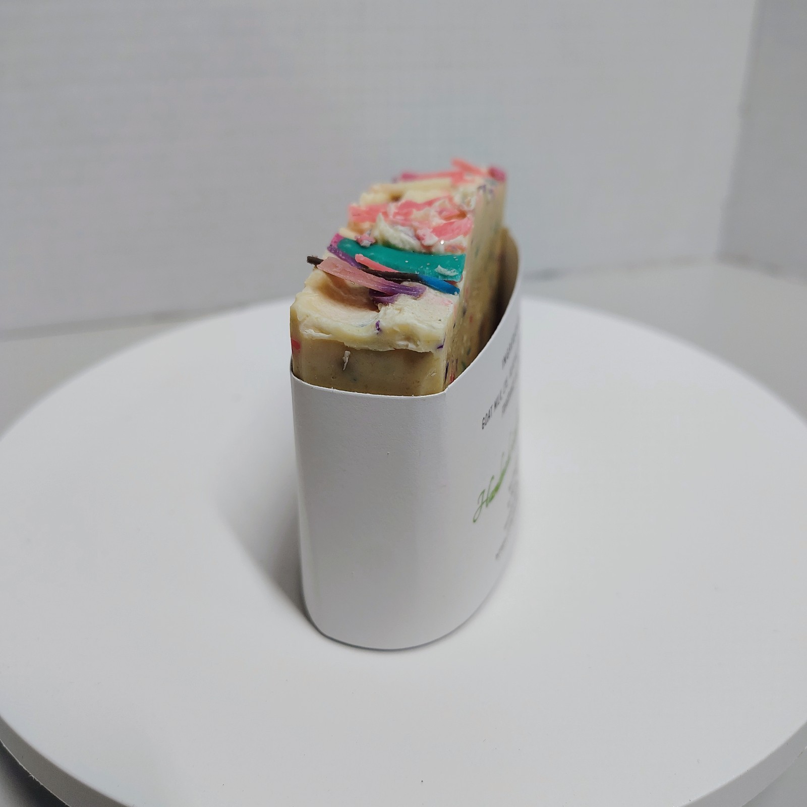 Handmade Goat Milk Soap Bar Sweet Pea Pink Confetti Natural Skin Care Sunhi New