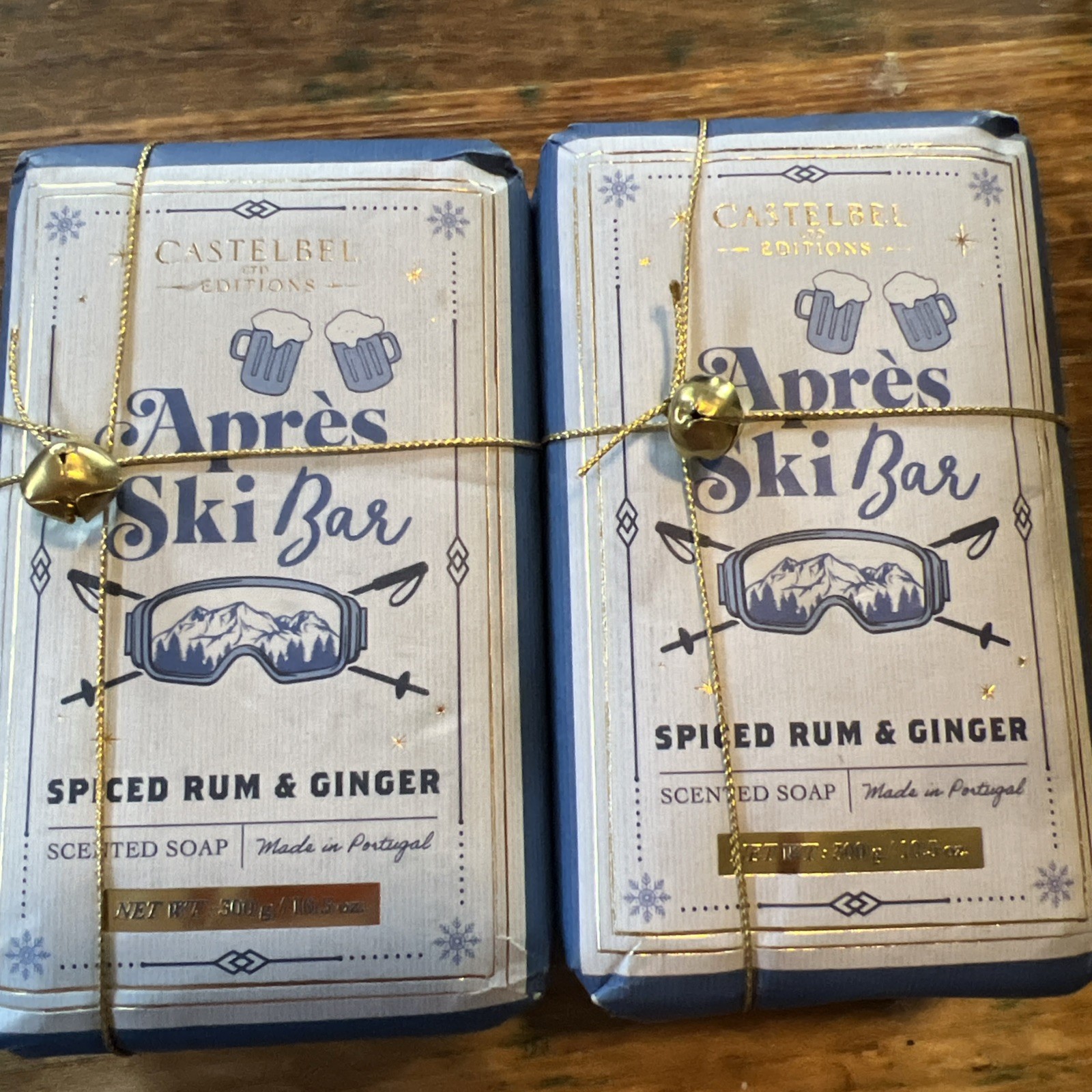 Castelbel Spiced Rum Ginger 2 Bar Soap large 10.5 Oz Portugal Apres ski bar