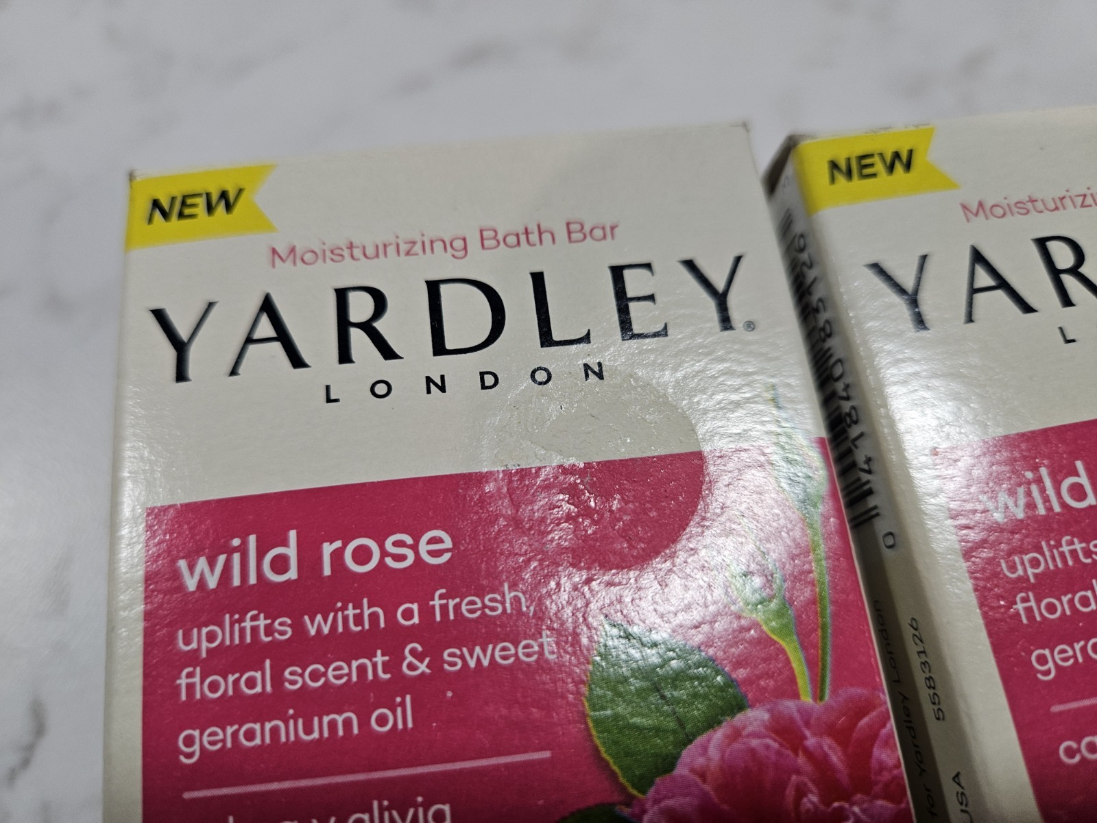 LOT OF (3) BARS YARDLEY LONDON BAR SOAP WILD ROSE 4.25oz EACH BAR